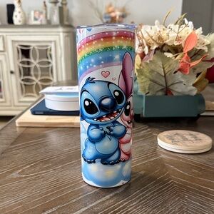 Colorful Lilo & Angel Character Tumbler
